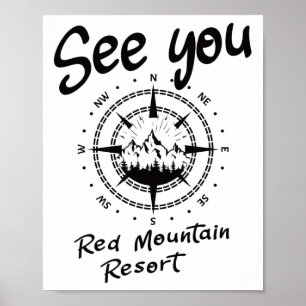 Wir sehen Sie im Roten Gebirge Resort Wanderurlaub Poster