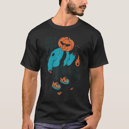 Wir sehen uns auf der Flipside Halloween Pumpkin S T-Shirt (Vorderseite)