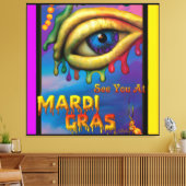 Wir sehen uns bei Mardi Gras Eye Leinwanddruck (Insitu (Wohnzimmer))