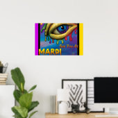 Wir sehen uns bei Mardi Gras Eye Poster (Heimbüro)