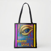 Wir sehen uns bei Mardi Gras Eye Tasche (Vorderseite)