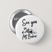 Wir sehen uns im Baker Usa Vacation Ski Button (Vorne & Hinten)