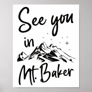 Wir sehen uns im Baker Usa Vacation Ski Poster