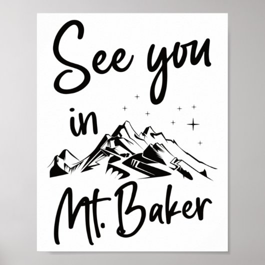 Wir sehen uns im Baker Usa Vacation Ski Poster (Vorne)