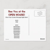 Wir sehen uns im OPEN HOUSE! Postkarten Tulip Blum (Rückseite)