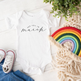 Wir sehen uns in der Schwangerschaftsankündigung i Baby Strampler