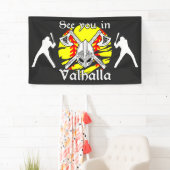Wir sehen uns in Valhalla Softball Banner (Insitu)
