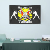 Wir sehen uns in Valhalla Softball Banner (Messeveranstaltung)
