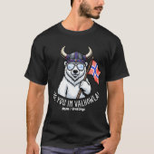 Wir sehen uns in Valhowla Lustiger Wikinger Eisbär T-Shirt (Vorderseite)