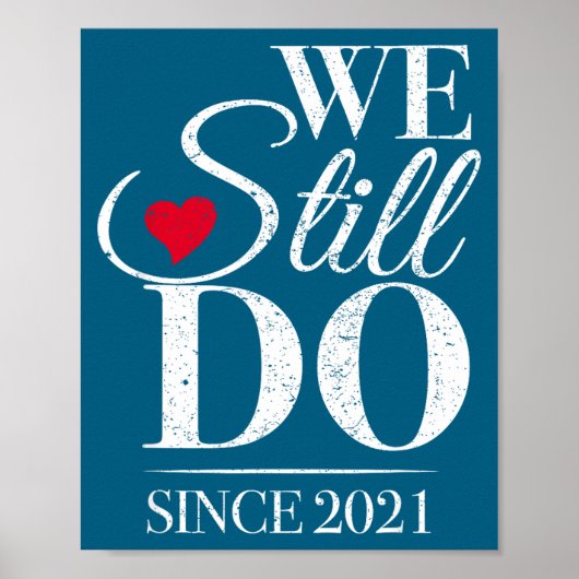 Wir seit 2021 5. Hochzeit Poster (Vorne)