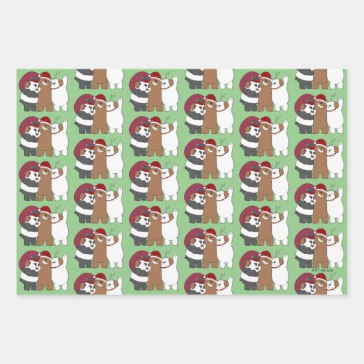 Wir seltene Bären - Grüße der Saison Geschenkpapier Set (Vorderseite 3)