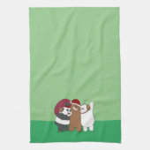 Wir seltene Bären - Grüße der Saison Geschirrtuch (Vertikal)
