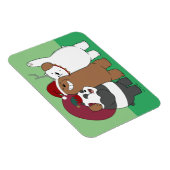 Wir seltene Bären - Grüße der Saison Magnet (Rechte Seite)