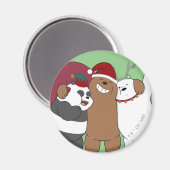 Wir seltene Bären - Grüße der Saison Magnet (Vorderseite/Rückseite)