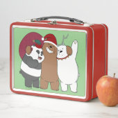 Wir seltene Bären - Grüße der Saison Metall Brotdose (Beispiel)