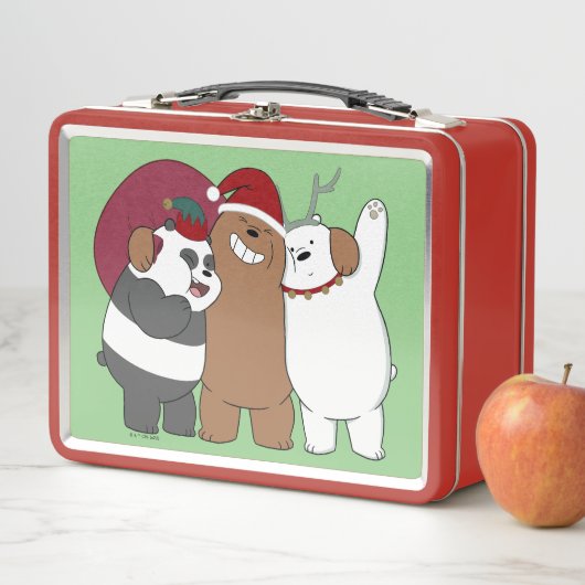 Wir seltene Bären - Grüße der Saison Metall Brotdose (Beispiel)