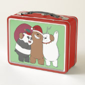 Wir seltene Bären - Grüße der Saison Metall Brotdose (Rückseite)