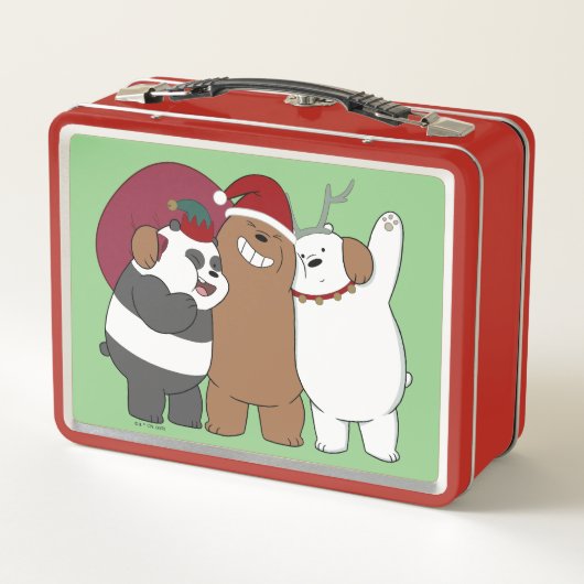 Wir seltene Bären - Grüße der Saison Metall Brotdose (Rückseite)