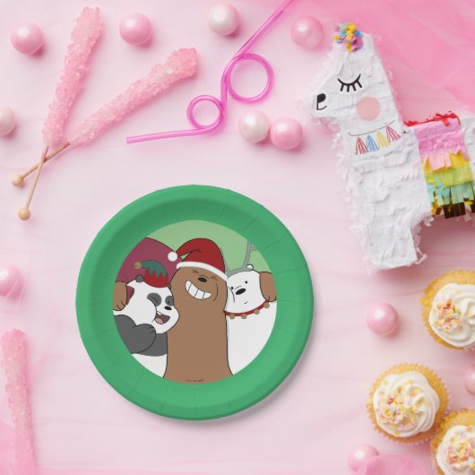 Wir seltene Bären - Grüße der Saison Pappteller (Party)