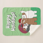 Wir seltene Bären - Grüße der Saison Sherpadecke (Vorderseite (Horizontal))