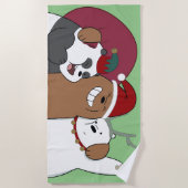 Wir seltene Bären - Grüße der Saison Strandtuch (Vorderseite)