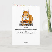 Wir senden Ihnen Herbstgrüße Karte (Rückseite)
