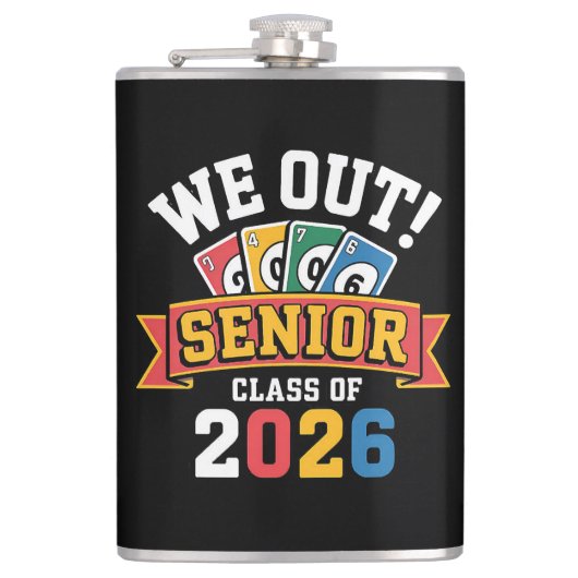 Wir Seniorenklasse 2026 Flachmann (Vorderseite)