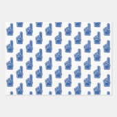 Wir sind #1! Foam Finger Fan Club Team Spirit Fun Geschenkpapier Set (Vorderseite)