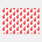 Wir sind #1! Foam Finger Fan Club Team Spirit Fun Geschenkpapier Set (Vorderseite)