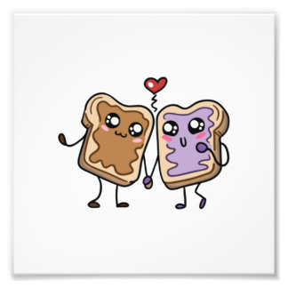 Wir sind 39; zusammen wie Erdnussbutter und -amp; Fotodruck