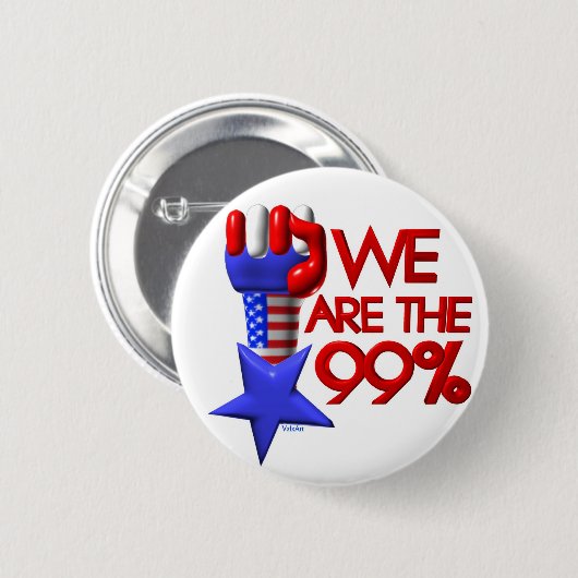 Wir sind 99% steigender Stern Button (Vorne & Hinten)