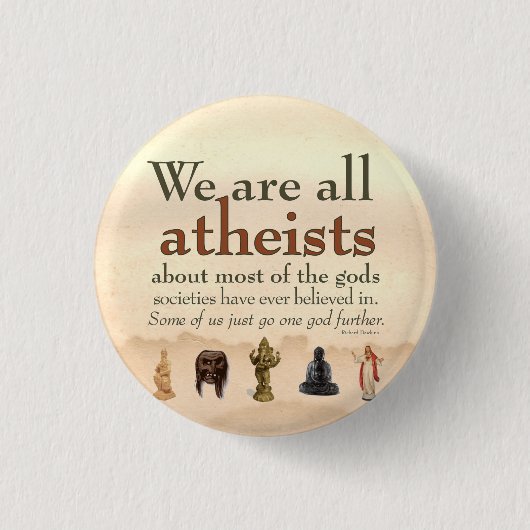Wir sind alle Atheisten Button (Vorderseite)