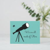 Wir sind alle aus Stars Teleskop Postkarte (Stehend Vorderseite)