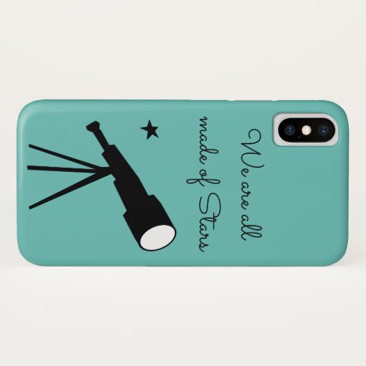 Wir sind alle aus Stars Teleskop Zitat Case-Mate iPhone Hülle (Rückseite (Horizontal))