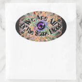 Wir sind alle die gleiche Blutvereinigung Ovaler Aufkleber (Tasche)