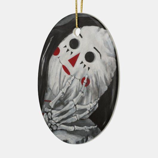 Wir sind alle Dolls hier, ich Keramik Ornament (Links)