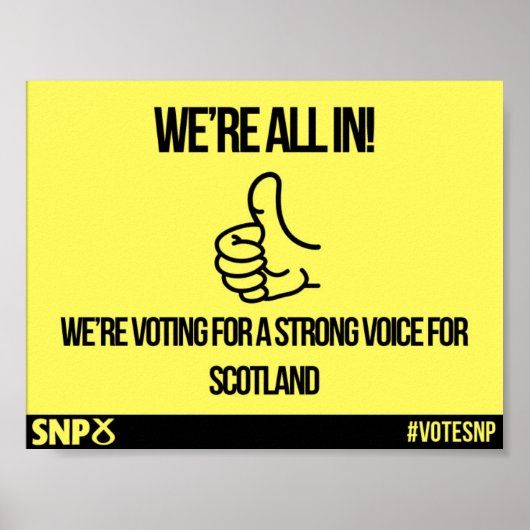 Wir sind alle drin - SNP Poster (Vorne)