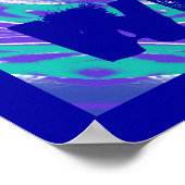 Wir sind alle ein Blue Buddha Buddist Mandala Art Poster (Ecke)