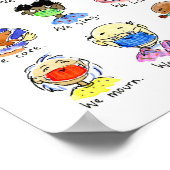 Wir sind alle ein Poster für pandemische Krieger (Ecke)