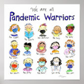 Wir sind alle ein Poster für pandemische Krieger (Vorne)