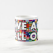 Wir sind alle eins 017 kaffeetasse (Mittel)