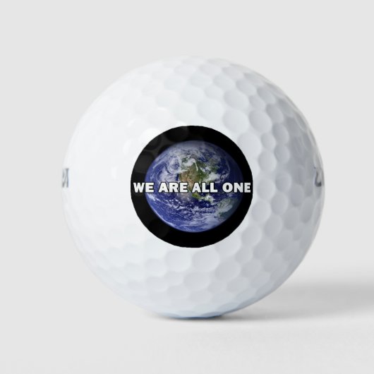 Wir sind alle eins golfball (Vorderseite)