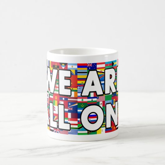Wir sind alle eins kaffeetasse (Mittel)