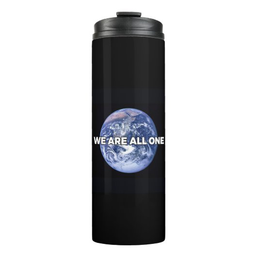 Wir sind alle eins thermosbecher (Vorderseite)