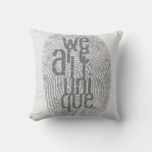 Wir sind alle einzigartig kissen