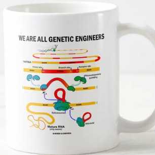 Wir sind alle Gentechniker (RNA Splicing) Kaffeetasse
