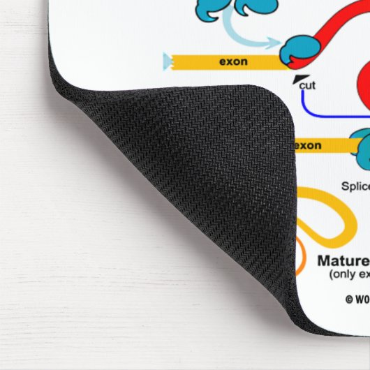 Wir sind alle Gentechniker (RNA Splicing) Mousepad (Ecke)