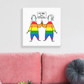 Wir sind alle gleich leinwanddruck (Insitu (Wohnzimmer))