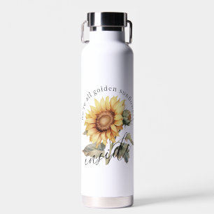 Wir sind alle goldene Sonnenblumen im Inneren Posi Trinkflasche