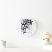 Wir sind alle hier. runde wanduhr (Zuhause)